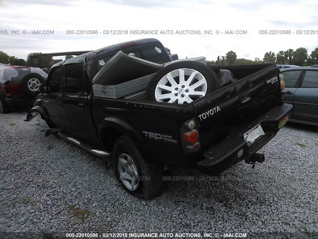 5TEHN72N44Z348671 - 2004 TOYOTA TACOMA DOUBLE CAB 黑色 照片 3