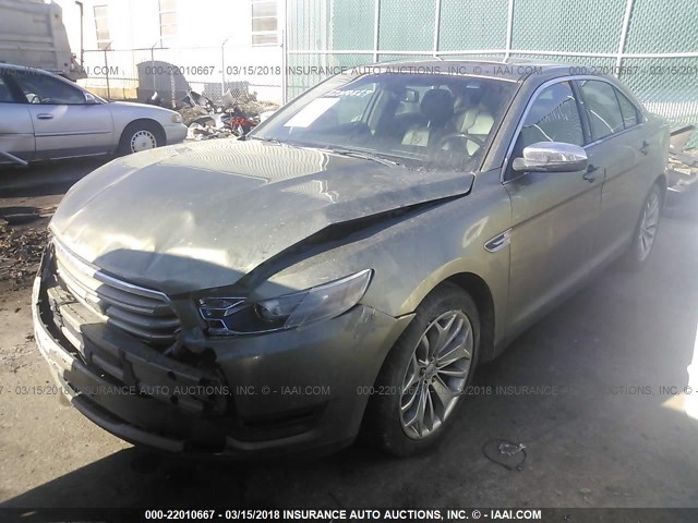 1FAHP2F86DG131668 - 2013 FORD TAURUS LIMITED GREEN photo 2