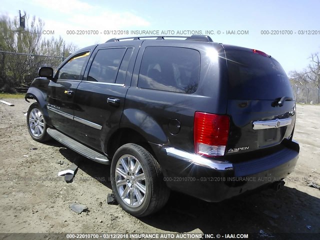 1A8HW58267F556205 - 2007 CHRYSLER ASPEN LIMITED BLACK photo 3