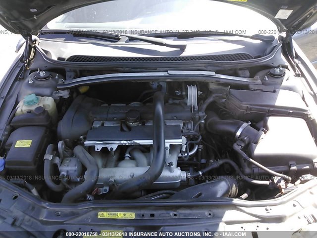 YV1RS592452440716 - 2005 VOLVO S60 2.5T GRAY photo 10