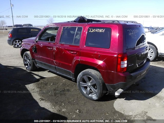 1C4NJRFB2FD272163 - 2015 JEEP PATRIOT LATITUDE MAROON photo 3