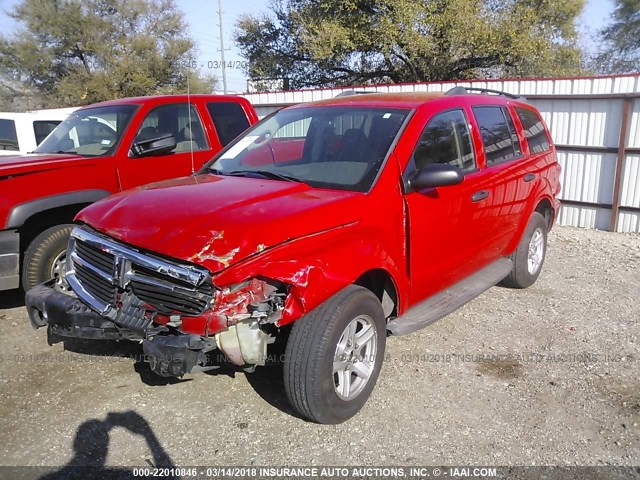 1D4HD48N64F196787 - 2004 DODGE DURANGO SLT RED photo 2