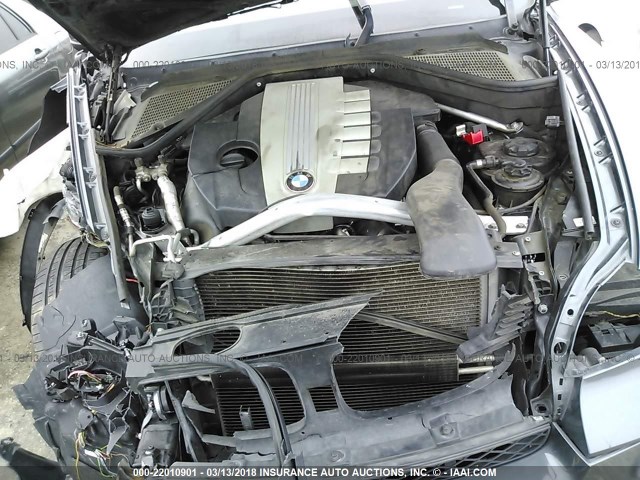 5UXZW0C54D0B90924 - 2013 BMW X5 XDRIVE35D GRAY photo 10