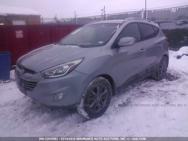 KM8JU3AG7EU797171 - 2014 HYUNDAI Tucson GLS/LIMITED/SE GRAY photo 2