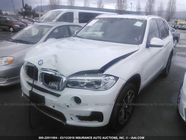 5UXKR2C31H0U24846 - 2017 BMW X5 SDRIVE35I WHITE photo 2