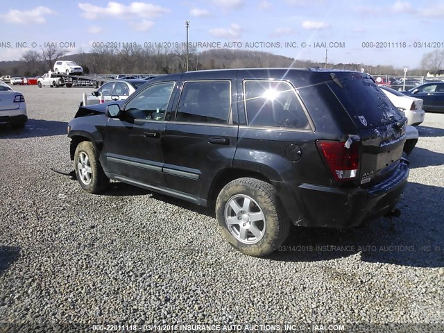 1J8GR48K38C103773 - 2008 JEEP GRAND CHEROKEE LAREDO BLACK photo 3