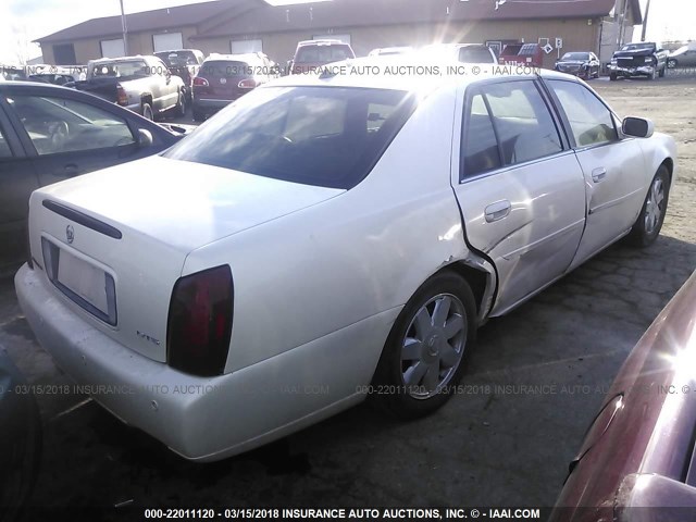 1G6KF57963U286607 - 2003 CADILLAC DEVILLE DTS WHITE photo 4