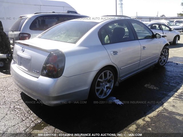 1N4BL11DX5C252387 - 2005 NISSAN ALTIMA SE/SL/SE-R SILVER photo 4