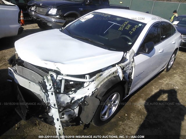 1G1ZB5ST3HF228419 - 2017 CHEVROLET MALIBU LS 白色 照片 2