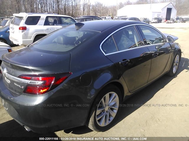 2G4GK5EX8F9176669 - 2015 BUICK REGAL GRAY photo 4