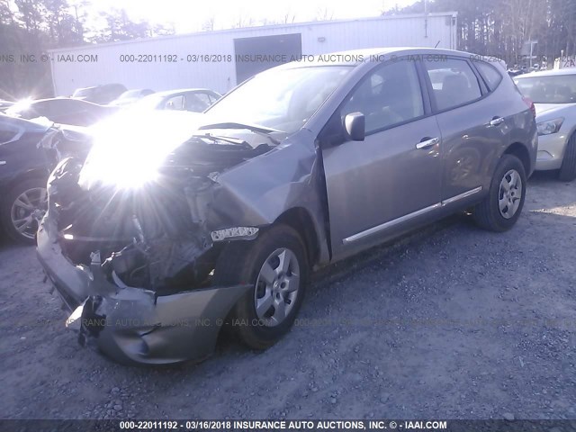 JN8AS5MT6DW553257 - 2013 NISSAN ROGUE S/SV GRAY photo 2