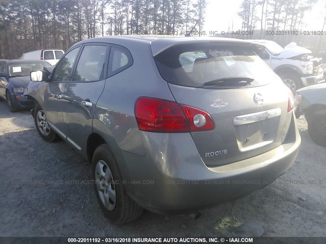 JN8AS5MT6DW553257 - 2013 NISSAN ROGUE S/SV GRAY photo 3