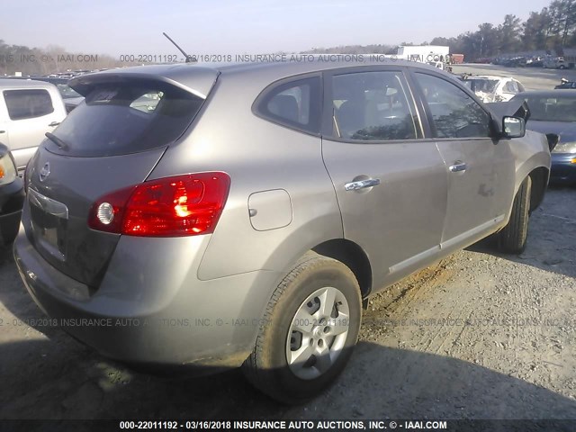 JN8AS5MT6DW553257 - 2013 NISSAN ROGUE S/SV GRAY photo 4