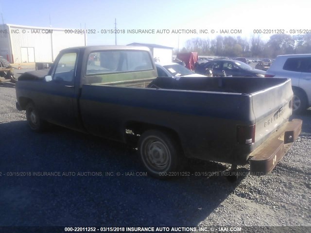 CCG14AS183105 - 1980 CHEVROLET C10 BLACK photo 3