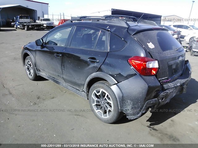 JF2GPABC9G8200167 - 2016 SUBARU CROSSTREK PREMIUM შავი ფოტო 3