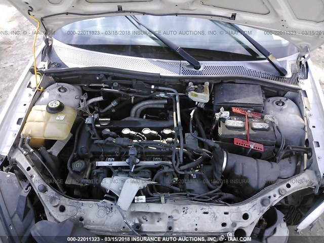 1FAFP34N77W141223 - 2007 FORD FOCUS ZX4/S/SE/SES SILVER photo 10