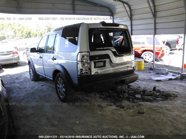 SALAE25477A436497 - 2007 LAND ROVER LR3 SE SILVER photo 3