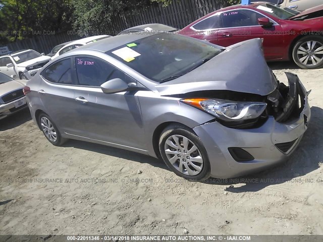 KMHDH4AEXDU498228 - 2013 HYUNDAI ELANTRA GLS/LIMITED GRAY photo 1