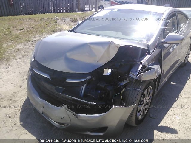 KMHDH4AEXDU498228 - 2013 HYUNDAI ELANTRA GLS/LIMITED GRAY photo 6