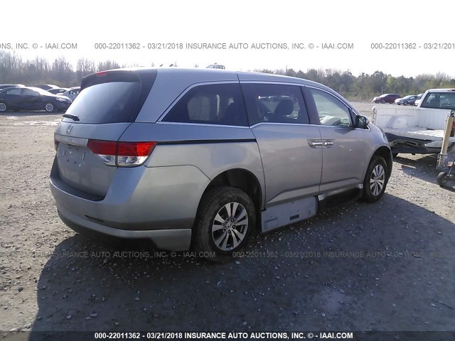 5FNRL5H63GB127325 - 2016 HONDA ODYSSEY EXL ვერცხლისფერი ფოტო 4