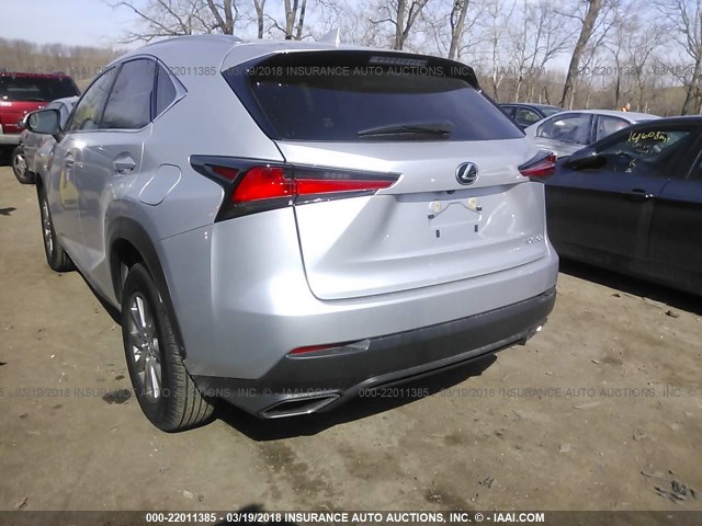 JTJYARBZ5J2089342 - 2018 LEXUS NX 300/BASE/F SPORT SILVER photo 3