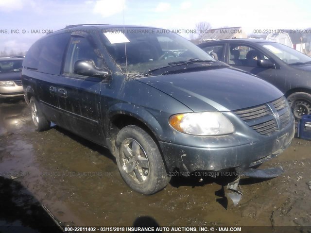 2D4GP44L66R768055 - 2006 DODGE GRAND CARAVAN SXT BLUE photo 1