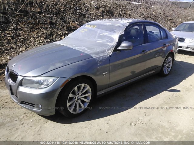 WBAPK5C58BF127220 - 2011 BMW 328 XI SULEV GRAY photo 2