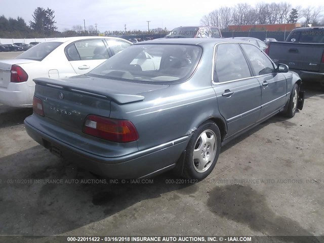 JH4KA7663SC000701 - 1995 ACURA LEGEND L GREEN photo 4