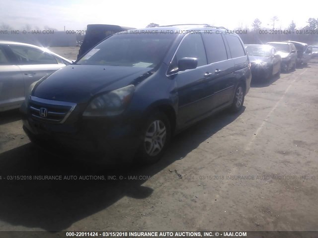 5FNRL38675B409971 - 2005 HONDA ODYSSEY EXL მწვანე ფოტო 2