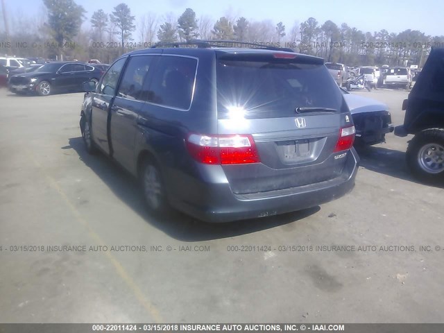 5FNRL38675B409971 - 2005 HONDA ODYSSEY EXL მწვანე ფოტო 3