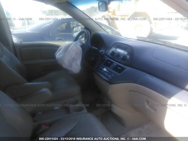 5FNRL38675B409971 - 2005 HONDA ODYSSEY EXL მწვანე ფოტო 5