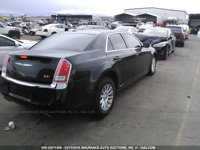 2C3CCAAG7EH243852 - 2014 CHRYSLER 300 BLACK photo 4