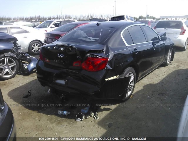 JN1CV6AP3BM300319 - 2011 INFINITI G37 SPORT BLACK photo 4