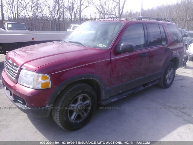 1FMZU73W13ZB24794 - 2003 FORD EXPLORER XLT/XLT SPORT/NBX RED photo 2