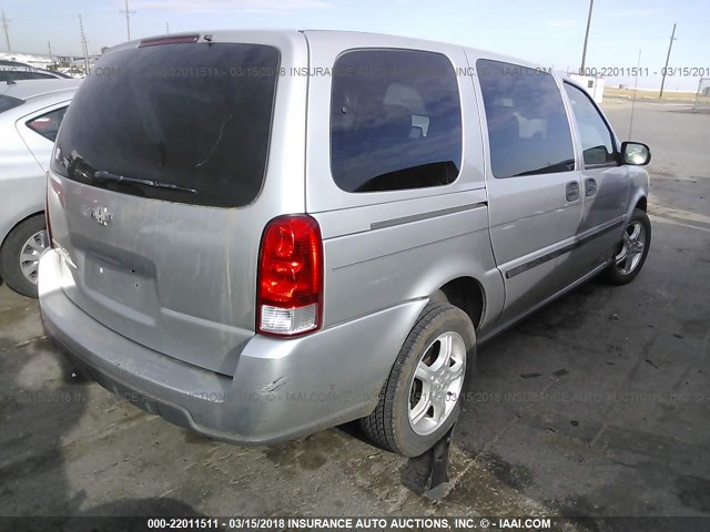 1GNDV23117D173748 - 2007 CHEVROLET UPLANDER LS SILVER photo 4