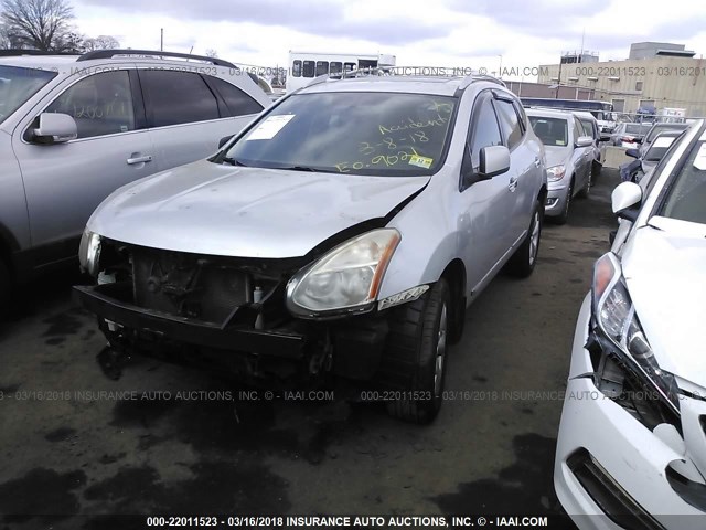 JN8AS5MV0BW251154 - 2011 NISSAN ROGUE S/SV/KROM SILVER photo 2