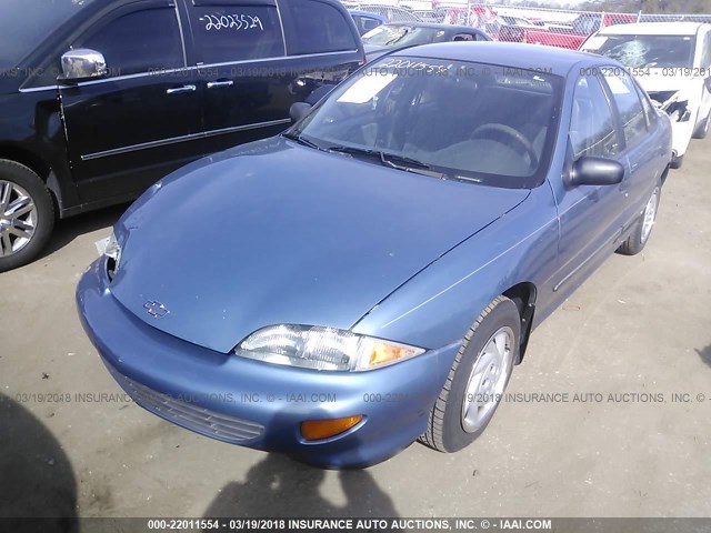 1G1JF5247V7162912 - 1997 CHEVROLET CAVALIER LS BLUE photo 2