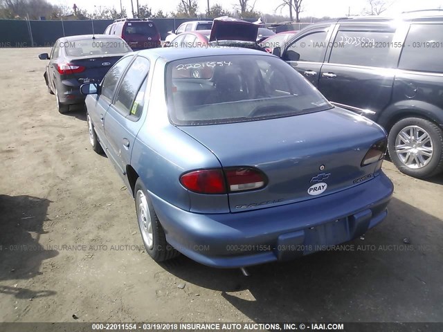 1G1JF5247V7162912 - 1997 CHEVROLET CAVALIER LS BLUE photo 3