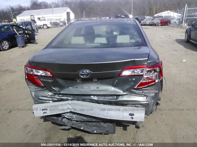 4T4BF1FK5ER348240 - 2014 TOYOTA CAMRY L/SE/LE/XLE GREEN photo 6