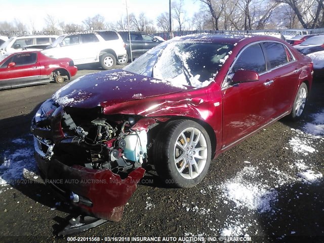 1G1ZK57778F229701 - 2008 CHEVROLET MALIBU LTZ 红色 照片 2