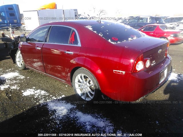 1G1ZK57778F229701 - 2008 CHEVROLET MALIBU LTZ 红色 照片 3