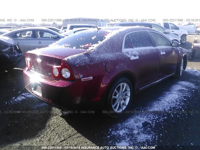 1G1ZK57778F229701 - 2008 CHEVROLET MALIBU LTZ 红色 照片 4