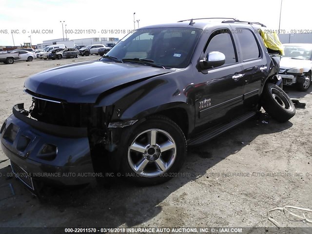 1GNSCBE09BR246264 - 2011 CHEVROLET TAHOE C1500 LT GRAY photo 2