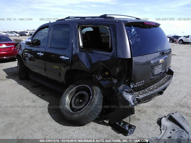 1GNSCBE09BR246264 - 2011 CHEVROLET TAHOE C1500 LT GRAY photo 3