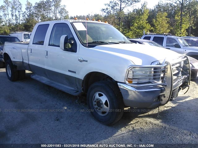 1FTWW33P84EA33386 - 2004 FORD F350 SUPER DUTY WHITE photo 1