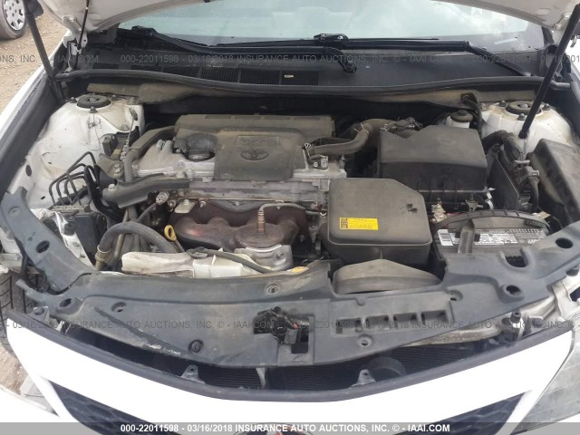 4T1BF1FK3CU169525 - 2012 TOYOTA CAMRY SE/LE/XLE Белый фото 10