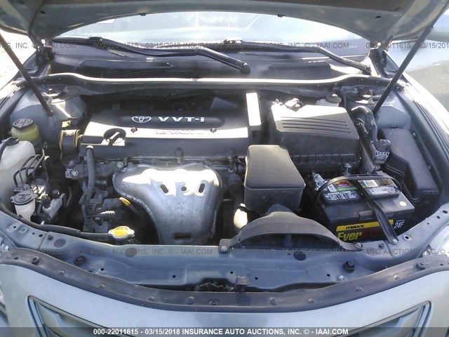 4T1BE46K67U704857 - 2007 TOYOTA CAMRY NEW GENERAT CE/LE/XLE/SE Light Blue photo 10