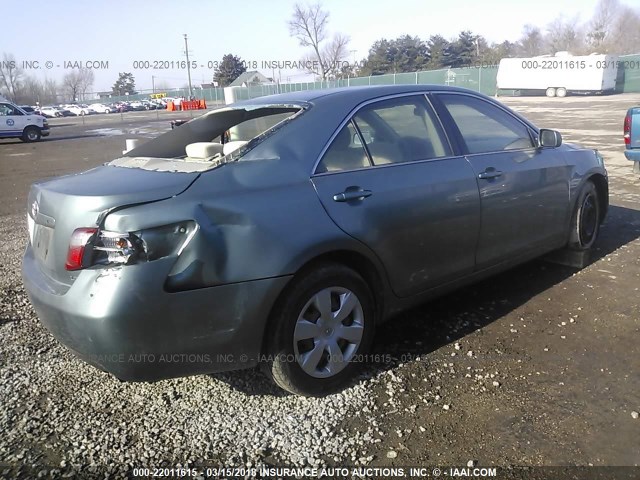 4T1BE46K67U704857 - 2007 TOYOTA CAMRY NEW GENERAT CE/LE/XLE/SE Light Blue photo 4
