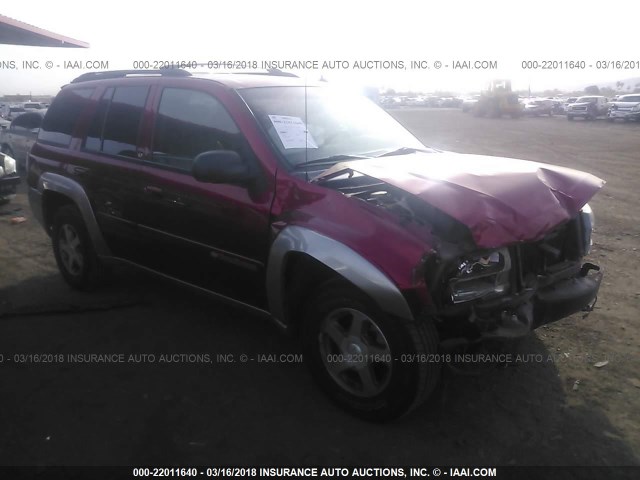 1GNDT13S342209312 - 2004 CHEVROLET TRAILBLAZER LS/LT RED photo 1