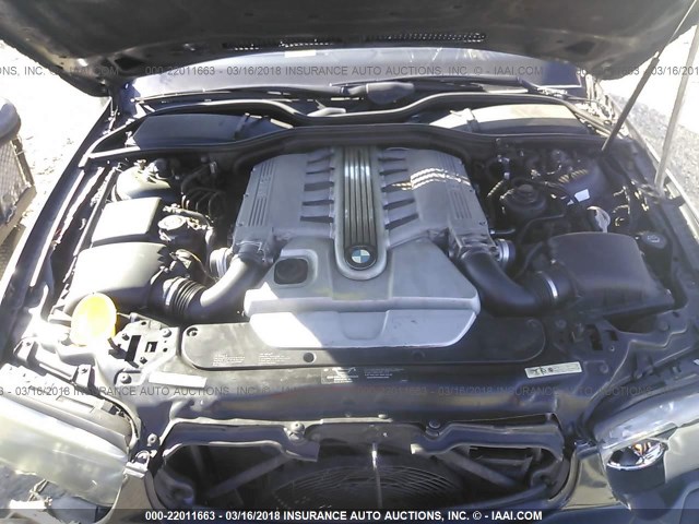 WBAGN83473DK10618 - 2003 BMW 760 LI BLACK photo 10